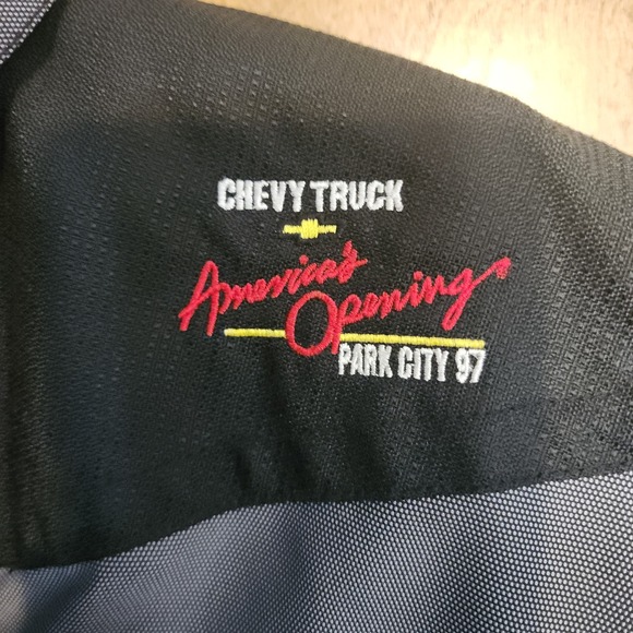 Marker Mens XL Ski Jacket Black Gray Park City 97 2002 Olympic Site Vintage Coat - Picture 3 of 9